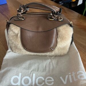Brown and Tan Women's Bag